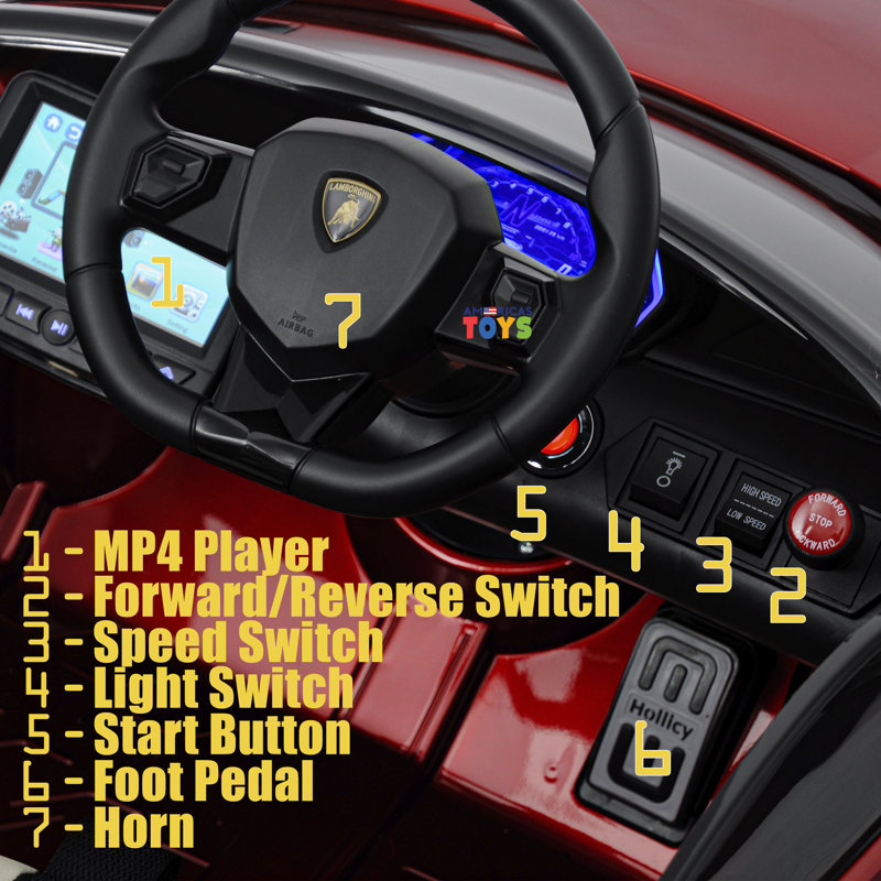 Red lamborghini remote control car deals
